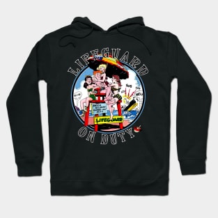 Lifeguard on duty vintage comic tee Hoodie